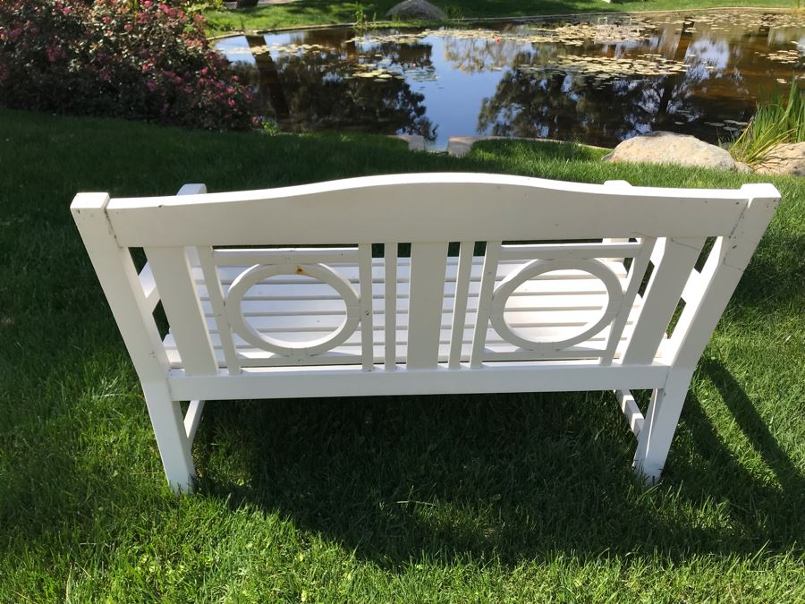 White Wooden Bench #1 [Photo 10]