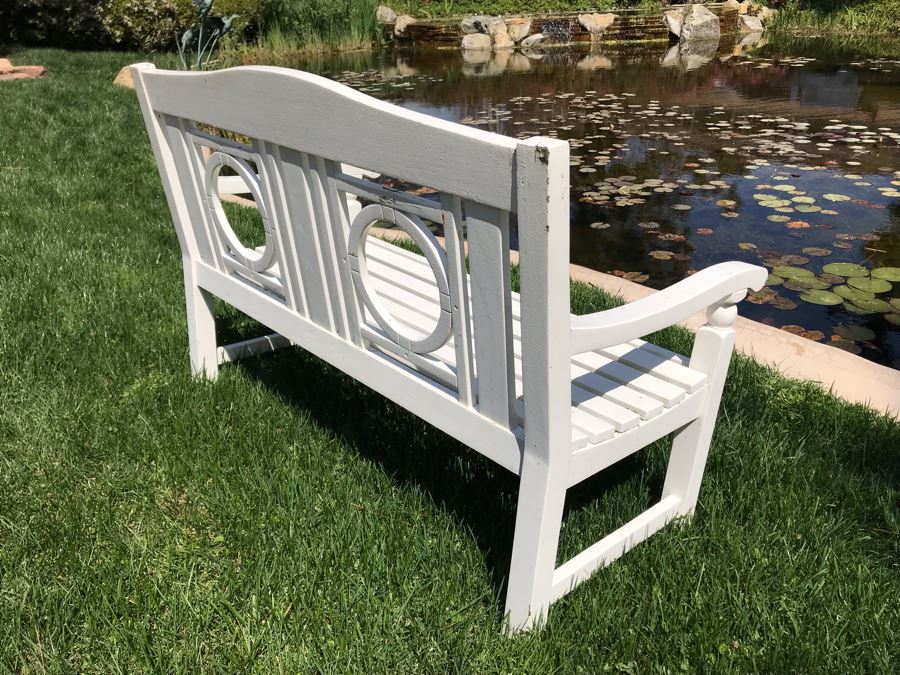 White Wooden Bench #2 [Photo 6]