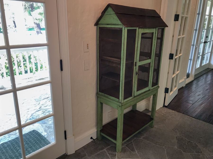 Antique Wrought Iron Plant Fern Stand Shabby Chic Antique White Very Heavy 41'H [Photo 9]