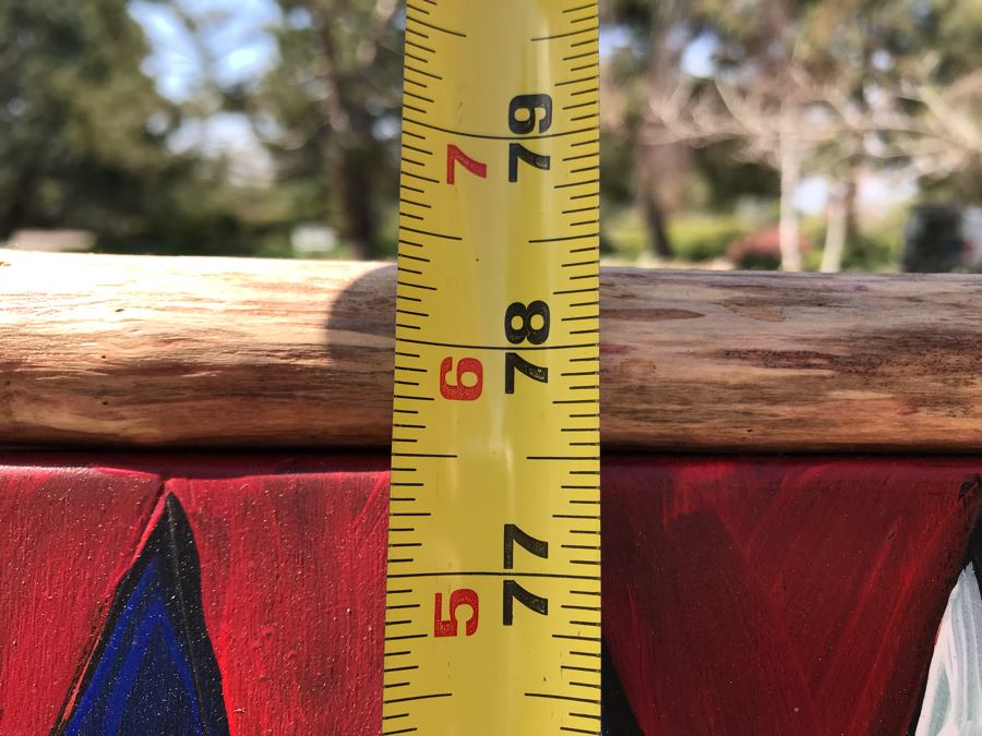 Sticks Iowa Handmade Hand Painted Floor Freestanding Birdhouse 78.5'H [Photo 14]