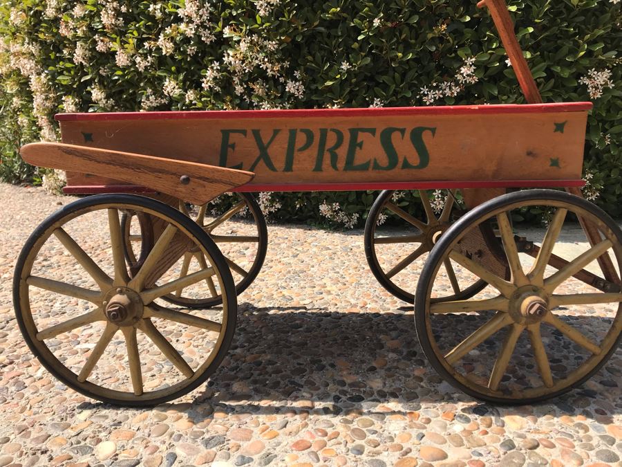 Antique Express Wooden Wagon 38'L X 16'W X 17'H [Photo 3]