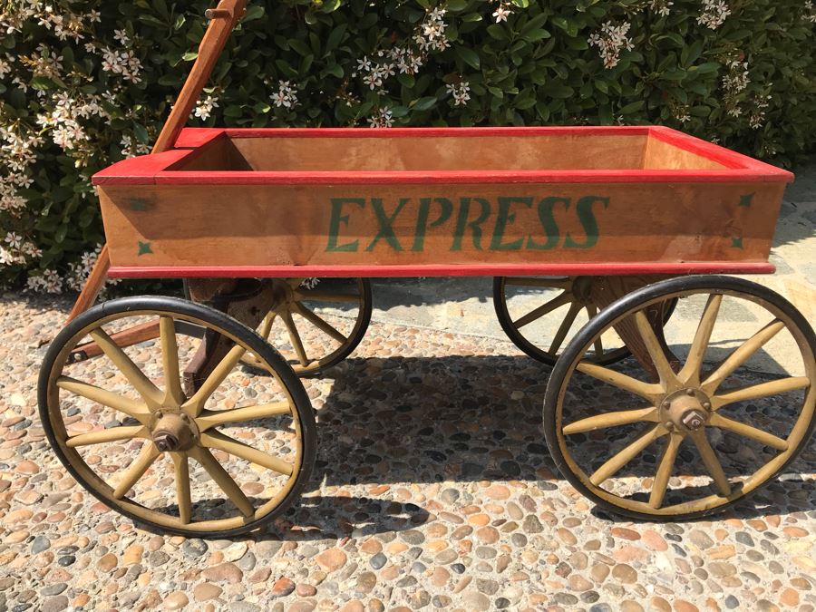 Antique Express Wooden Wagon 38'L X 16'W X 17'H [Photo 21]