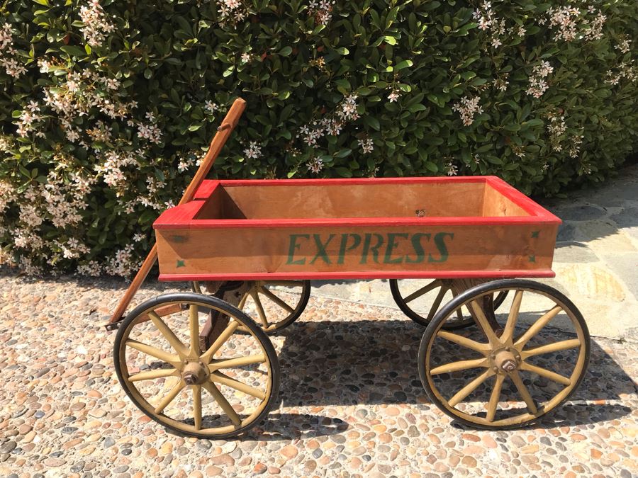 Antique Express Wooden Wagon 38'L X 16'W X 17'H [Photo 22]