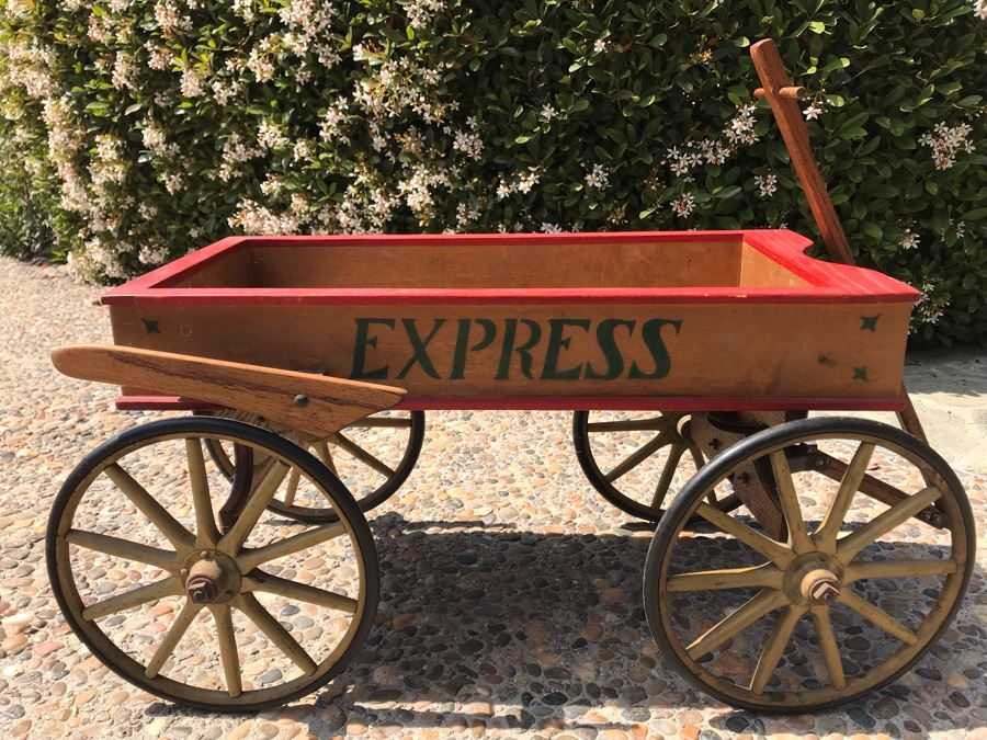 Antique Express Wooden Wagon 38'L X 16'W X 17'H