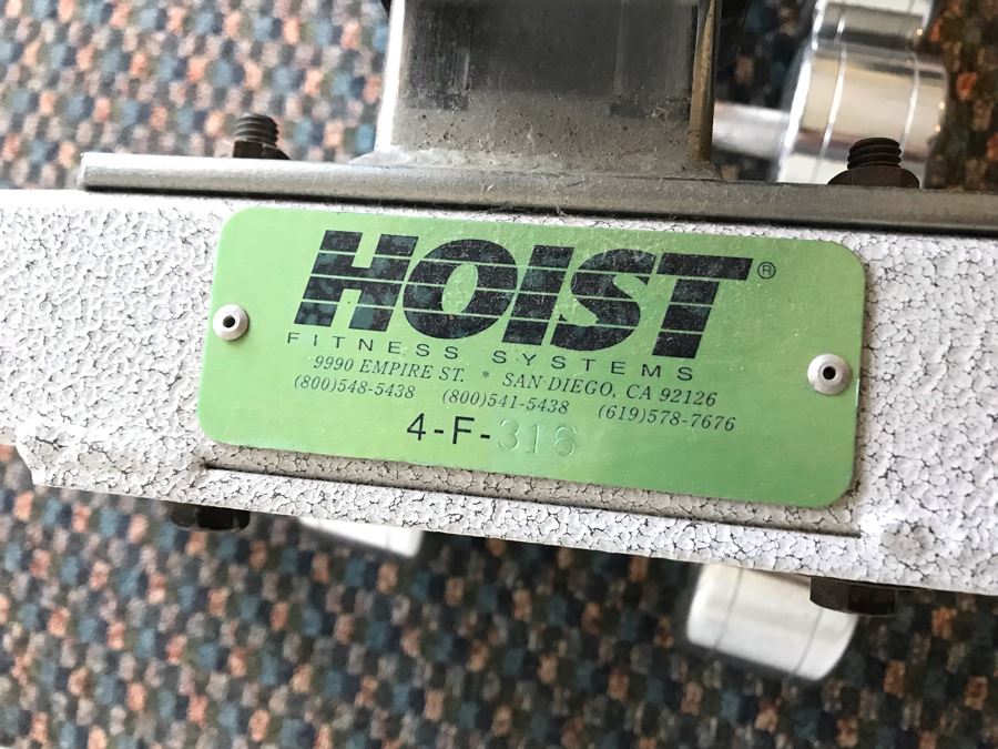 Hoist Adjustable Bench Press And Set Of (9) Weight Lifting Dumbbells [Photo 9]