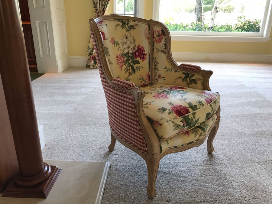 Pair Of Elegant Upholstered Armchairs [Photo 6]