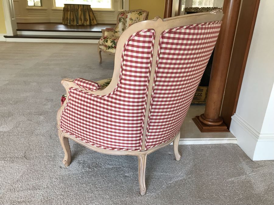 Pair Of Elegant Upholstered Armchairs [Photo 7]