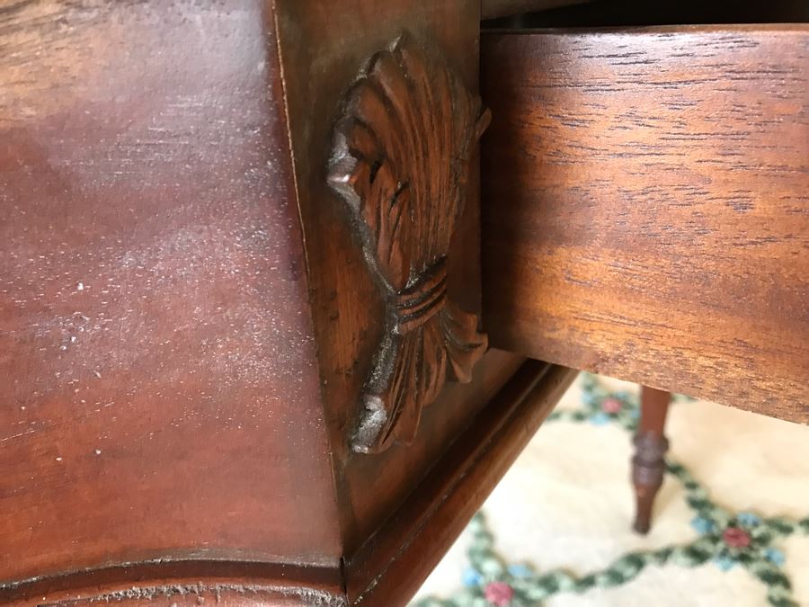 Vintage Wooden Table Desk With (2) Drawers Featured In Magazine (See Photos) [Photo 9]