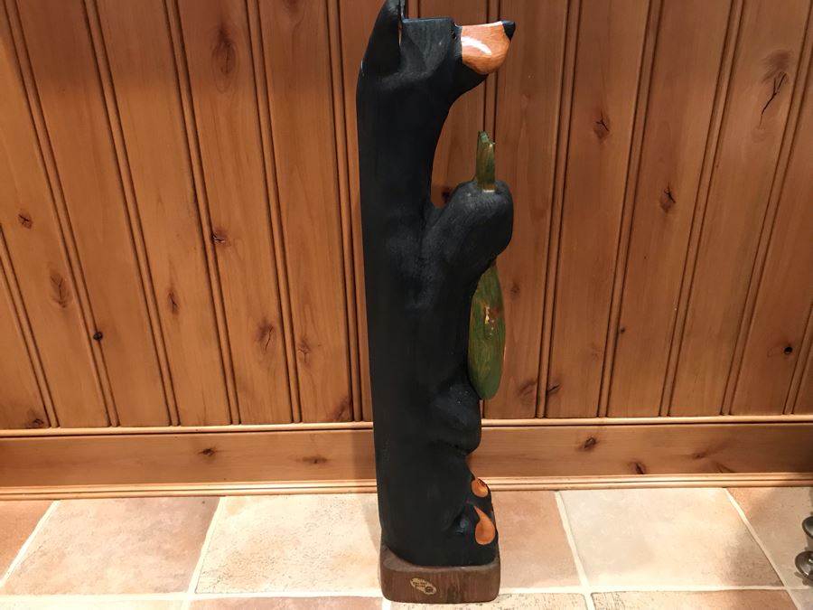 Big Sky Bears Solid Western Pine Carved Bear Manhattan Montana By Jeff Fleming 32'H [Photo 7]