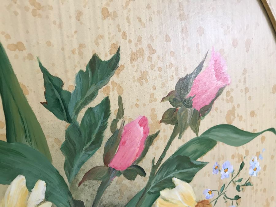 (3) Hand Painted White Metal Headboards With Metal Bed Frames Plus All Quilts, Bedding, Pillows, Mattresses Included With Twin Beds [Photo 21]