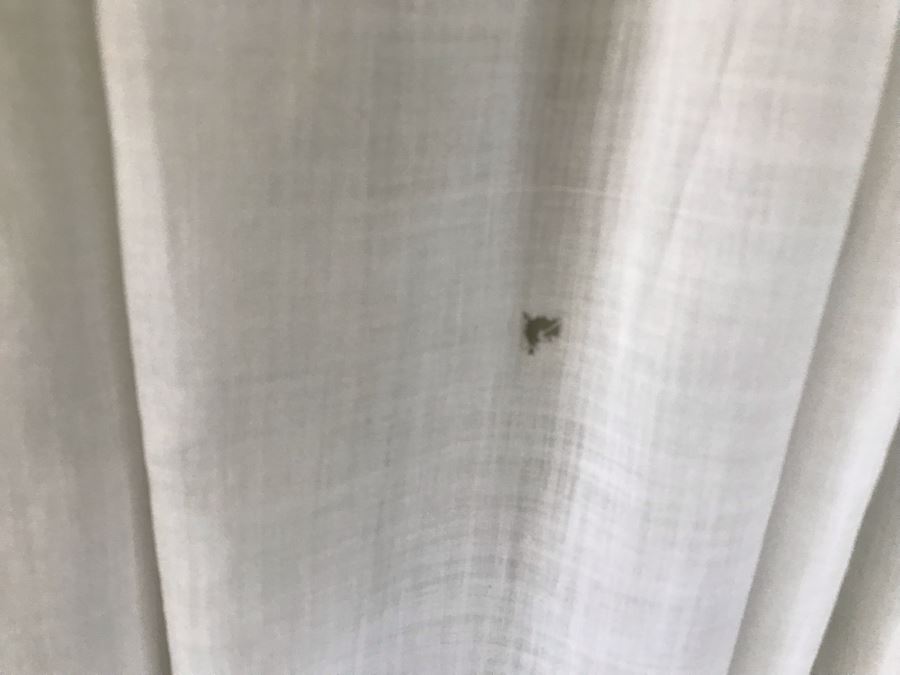 Pair Of Vintage Young Girls White Cotton Dresses With Vintage Wooden Hangers [Photo 14]