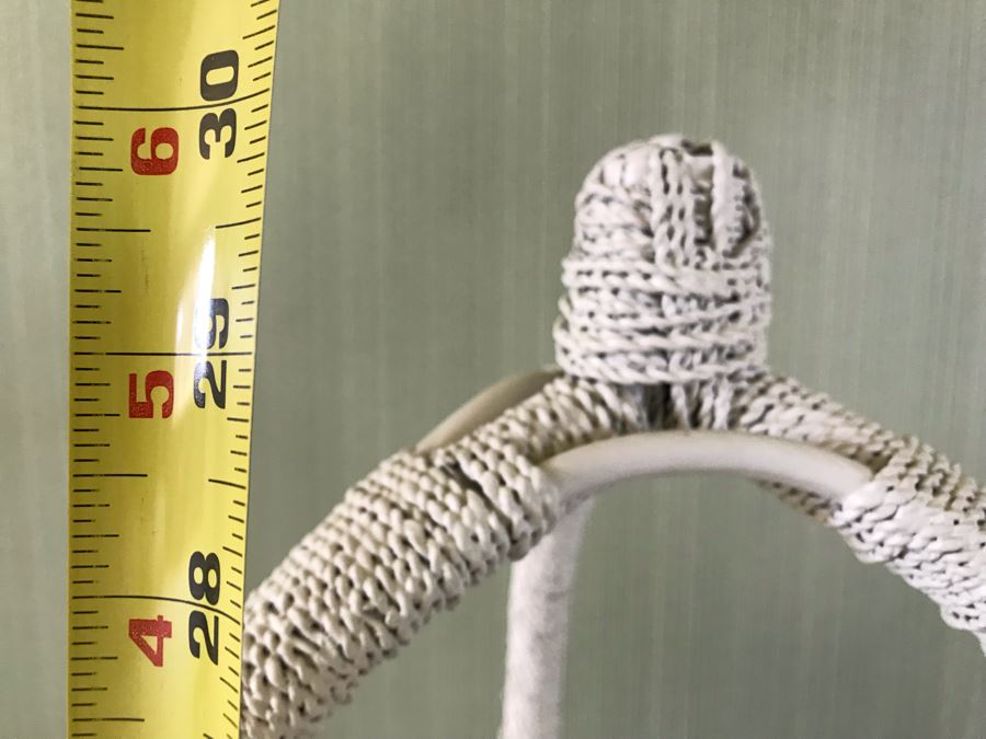 Vintage Shabby Chic White Wicker 3-Tier Stand 30'H [Photo 7]