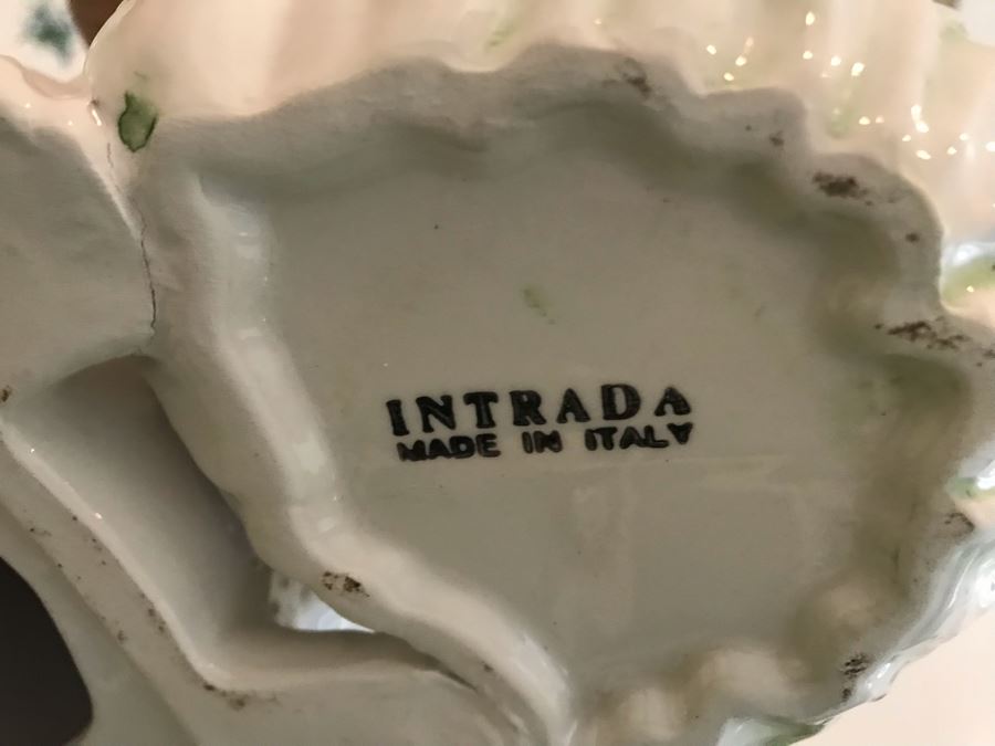 Italian Intrada Easter Bunny Rabbit With Basket And Painted Eggs (Retails Over $200), Blue Frog And Green Rabbit [Photo 9]