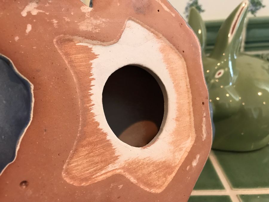 Italian Intrada Easter Bunny Rabbit With Basket And Painted Eggs (Retails Over $200), Blue Frog And Green Rabbit [Photo 12]