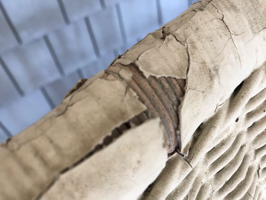 Antique Shabby Chic Real Wicker White Rocking Upholstered Armchair With Throw Pillow Originally From Hotel Del Coronado [Photo 18]