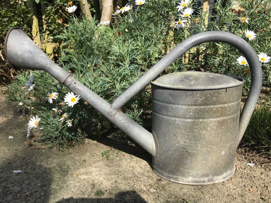 Vintage German Flying BAT Galvanzied Watering Can [Photo 10]