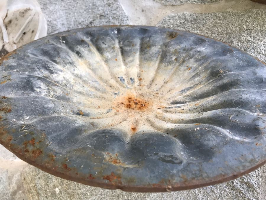 Antique Cast Metal Garden Urn With Lid 20'H [Photo 11]