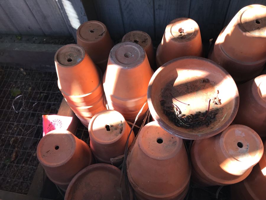 Huge Lot Of Italian Terracotta Flower Pots [Photo 3]