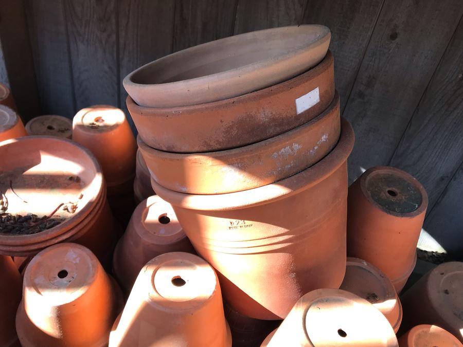 Huge Lot Of Italian Terracotta Flower Pots [Photo 5]