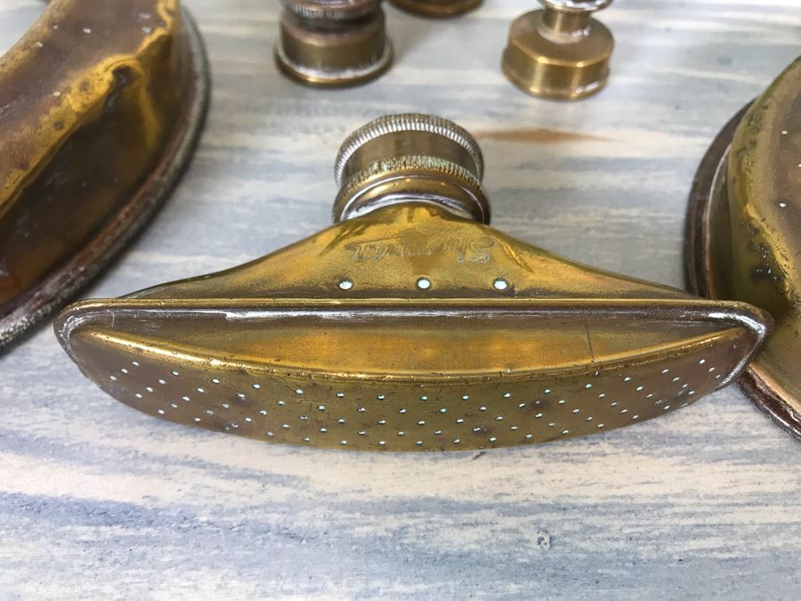 Collection Of Various Vintage Brass Lawn Sprinklers And Vintage Brass Hose Nozzles [Photo 4]