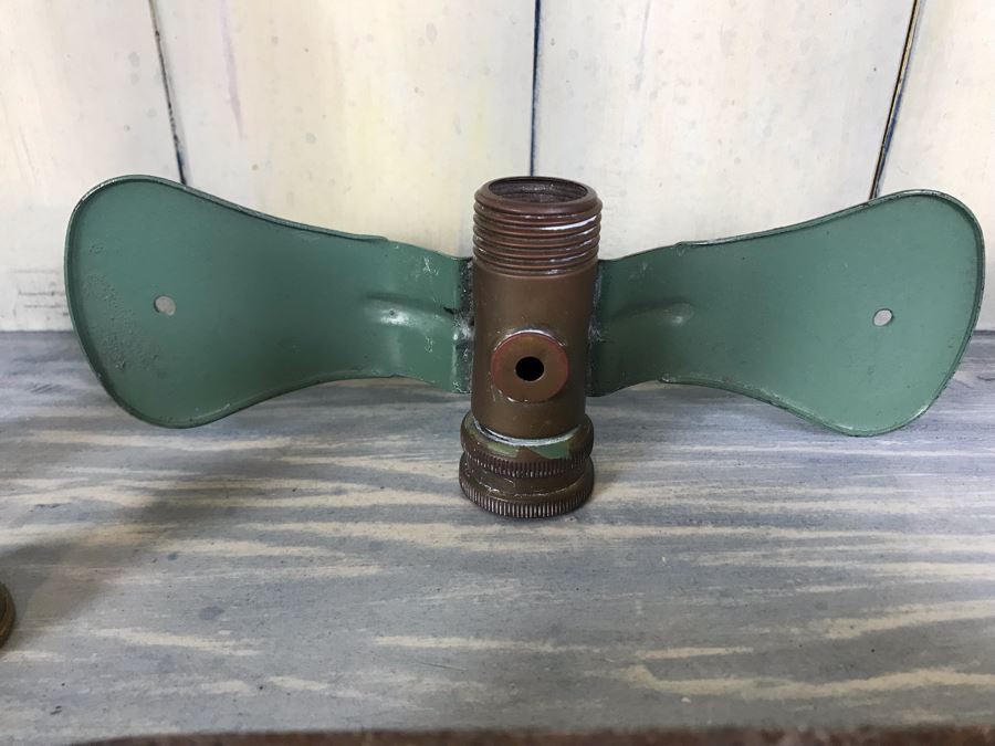 Collection Of Various Vintage Brass Lawn Sprinklers And Vintage Brass Hose Nozzles [Photo 15]