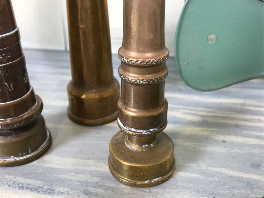 Collection Of Various Vintage Brass Lawn Sprinklers And Vintage Brass Hose Nozzles [Photo 10]