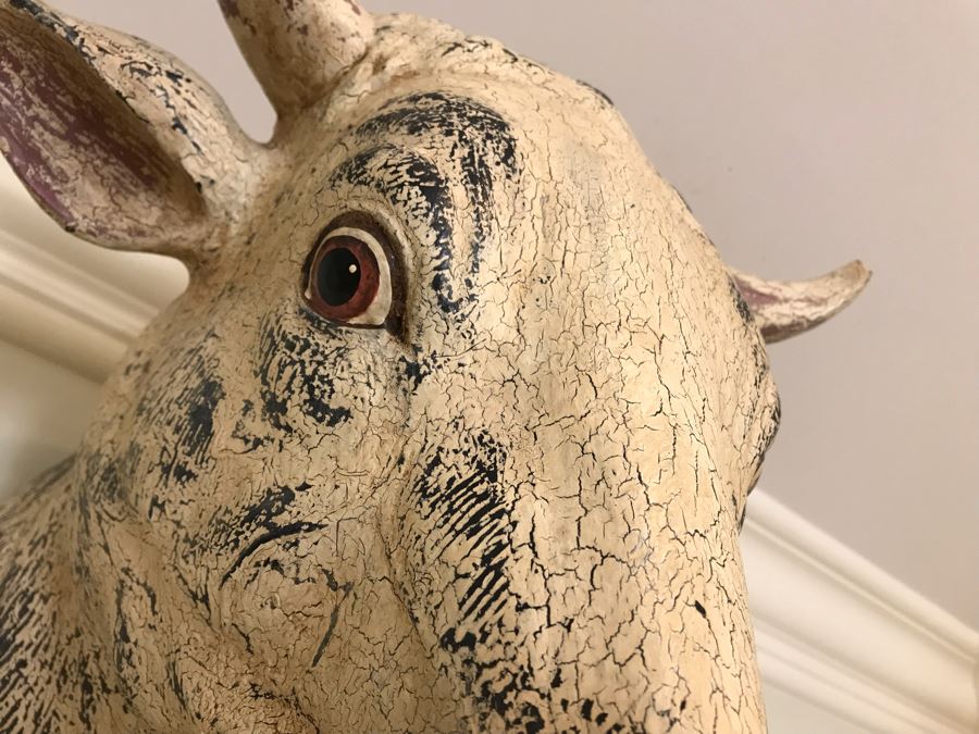 Large Department 56 Cow Head Wall Decor [Photo 3]