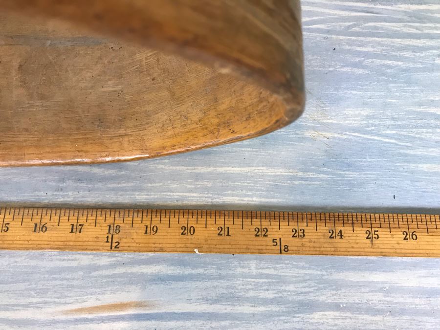 Antique Primitive Hand Hammered Swiss Metal Cow Bell With Carved Wooden Harness Apx 24'L - See Photos [Photo 19]