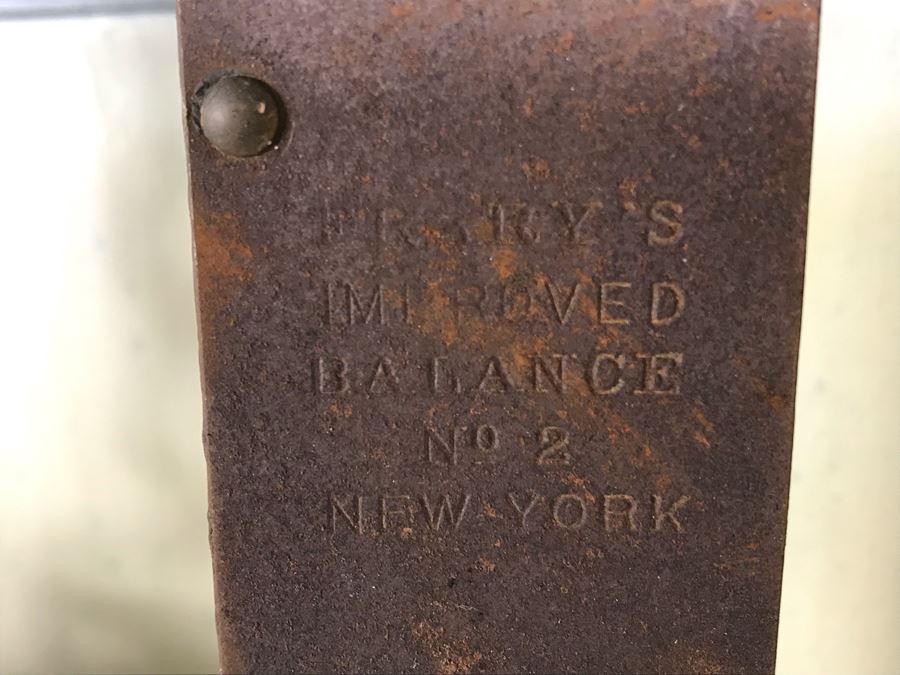 Working Vintage Brass SALTER Spring Balance Rotary Scale No. 60 MK II Made In England, Working Antique Fish Scale Frary's Improved Balance Scale No 2 New York And Hanson Model No 895 Scale For Display [Photo 9]