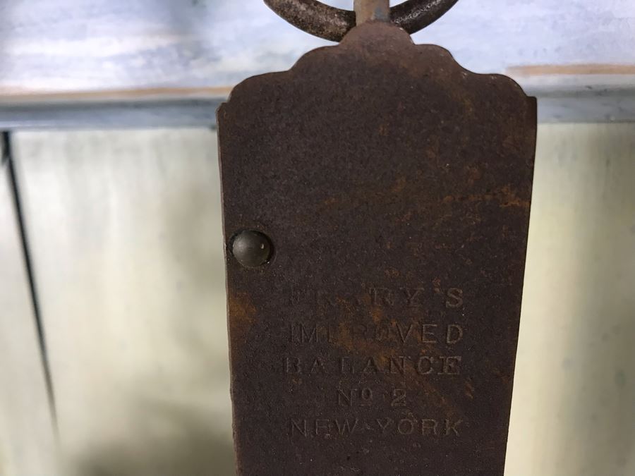 Working Vintage Brass SALTER Spring Balance Rotary Scale No. 60 MK II Made In England, Working Antique Fish Scale Frary's Improved Balance Scale No 2 New York And Hanson Model No 895 Scale For Display [Photo 8]