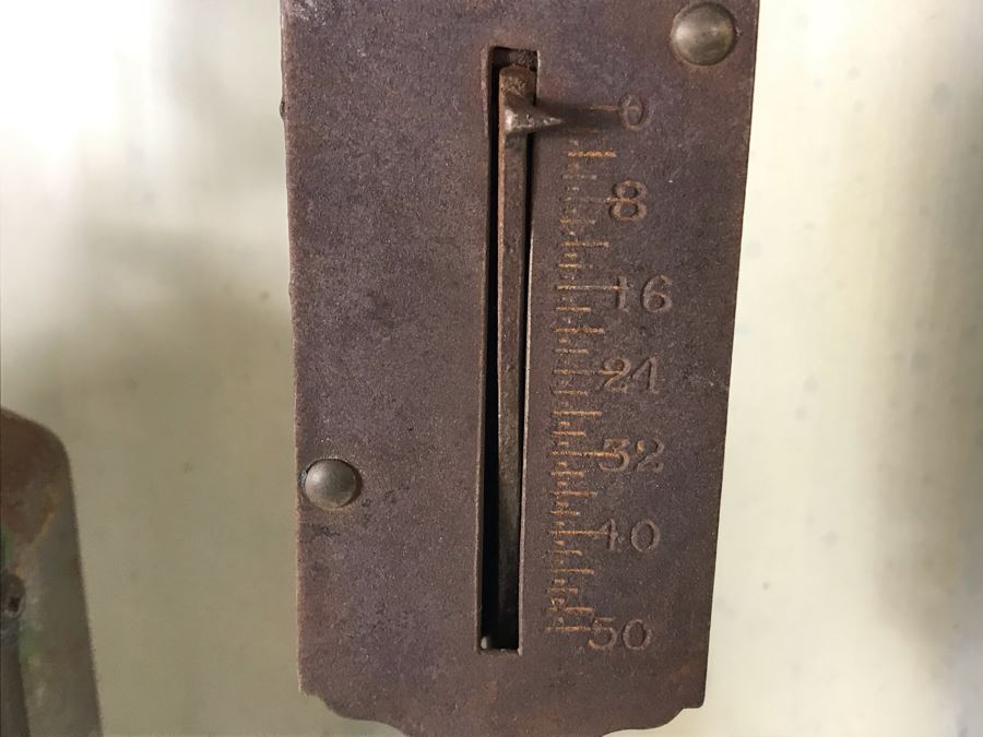 Working Vintage Brass SALTER Spring Balance Rotary Scale No. 60 MK II Made In England, Working Antique Fish Scale Frary's Improved Balance Scale No 2 New York And Hanson Model No 895 Scale For Display [Photo 11]