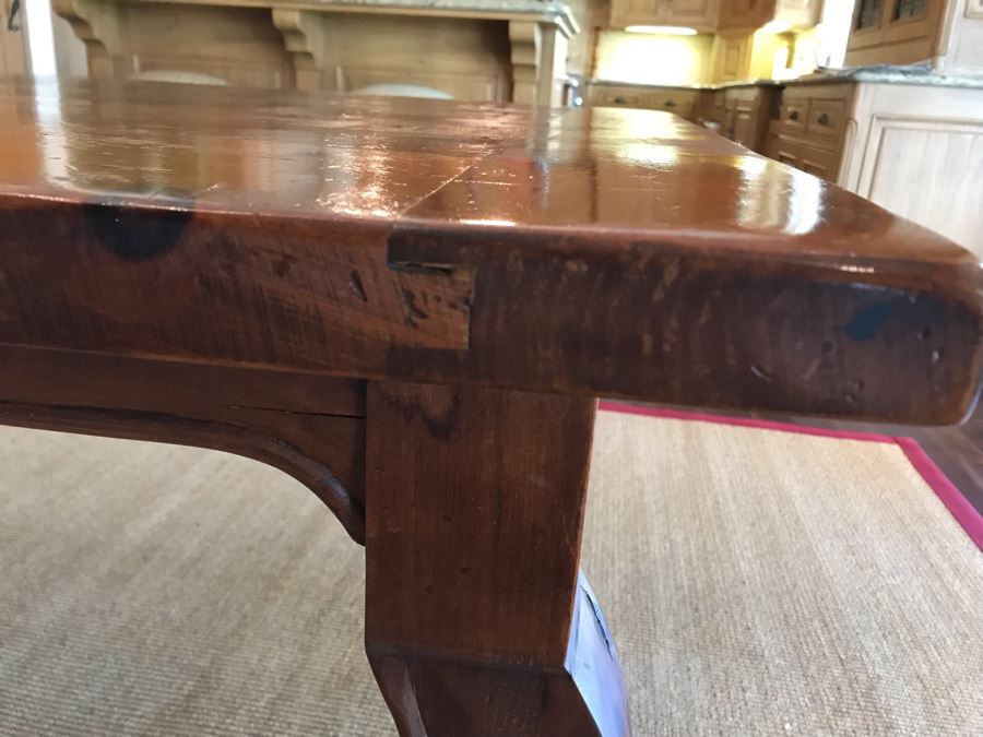 Stunning Custom Wooden Handmade Craftsman Dining Table [Photo 6]