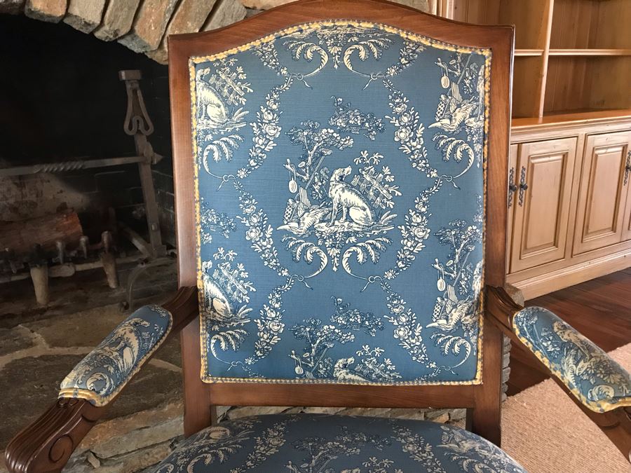 Pair Of Elegantly Upholstered Armchairs [Photo 10]