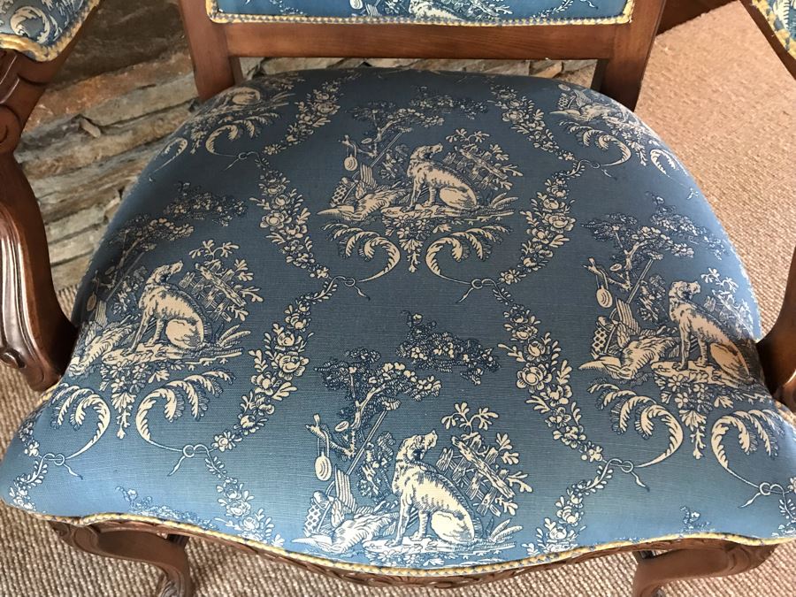 Pair Of Elegantly Upholstered Armchairs [Photo 9]