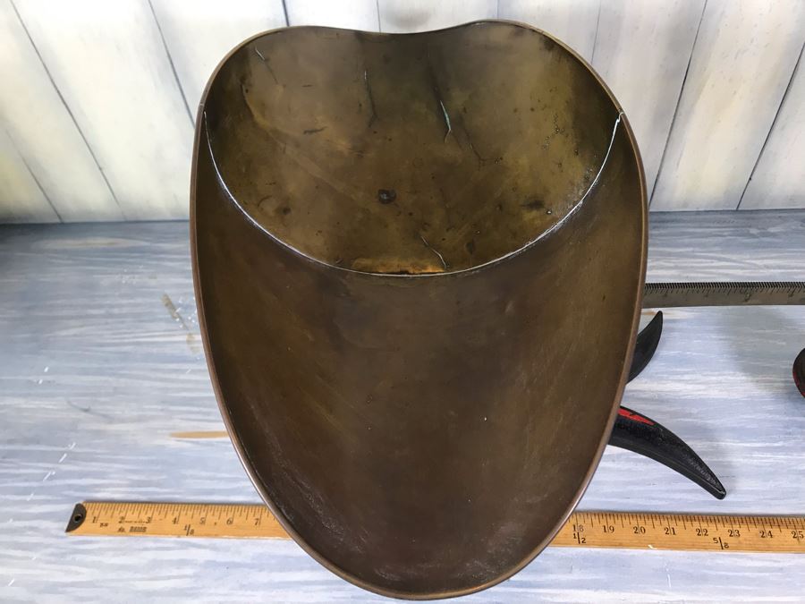 Vintage Fairbanks Cast Iron Candy Scale With Brass Toe Crow Foot Red Paint [Photo 10]
