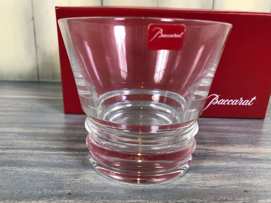 Pair Of New Baccarat Crystal Glasses In Original Box [Photo 6]