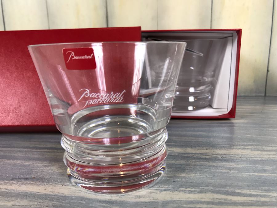 Pair Of New Baccarat Crystal Glasses In Original Box [Photo 5]
