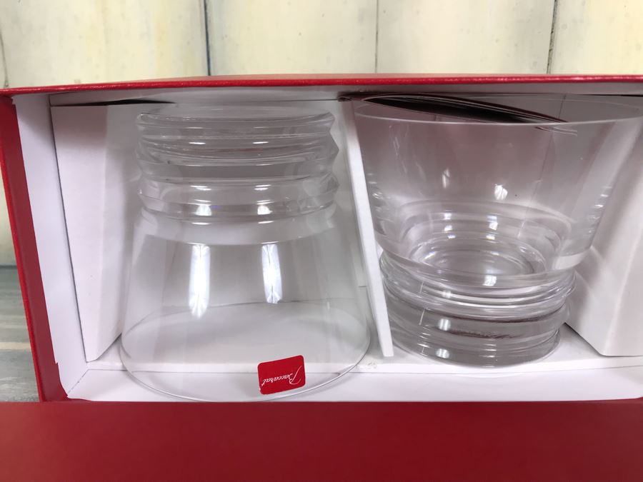Pair Of New Baccarat Crystal Glasses In Original Box [Photo 3]