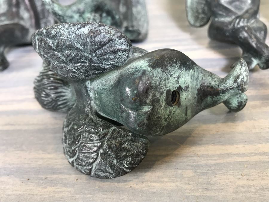 Metal Frog Sculpture And (19) Metal Cherubs [Photo 13]