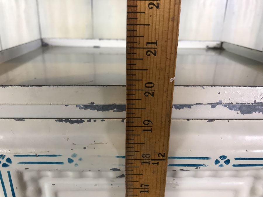 Antique Vintage Bread And Cake Cabinet Metal Bread Model No. T The Home Comfort Company Saint Paul, Minnesota 1919 Copyright 13'W X 11'D X 20'H [Photo 10]