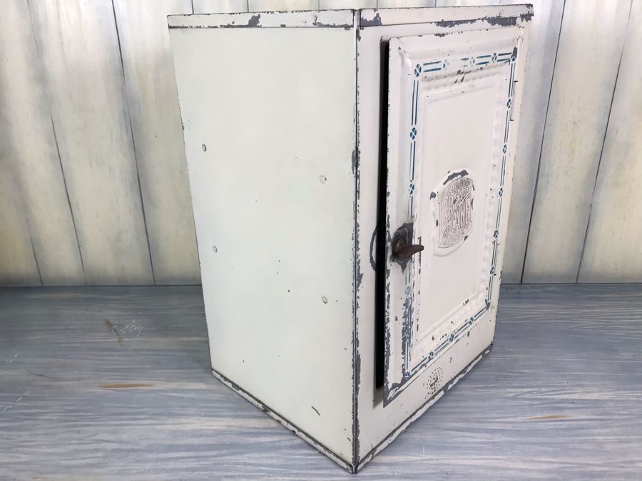 Antique Vintage Bread And Cake Cabinet Metal Bread Model No. T The Home Comfort Company Saint Paul, Minnesota 1919 Copyright 13'W X 11'D X 20'H [Photo 7]