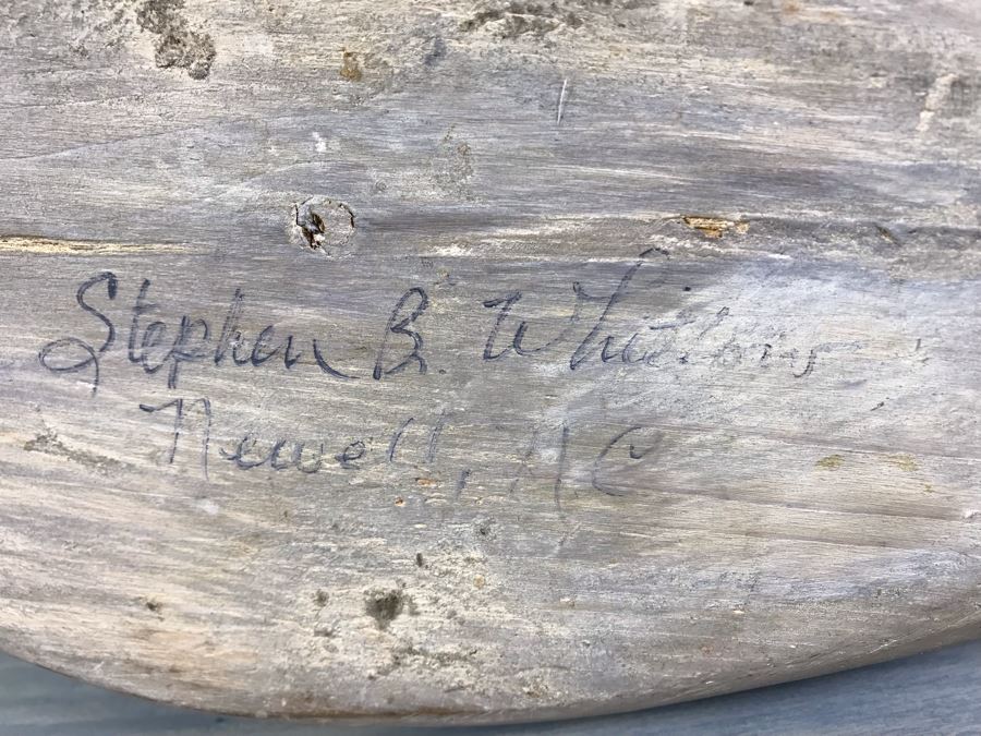 Wooden Carved Swan Signed By Stephen B. Whitlow Newell, NC Has Repaired Crack In Neck [Photo 9]