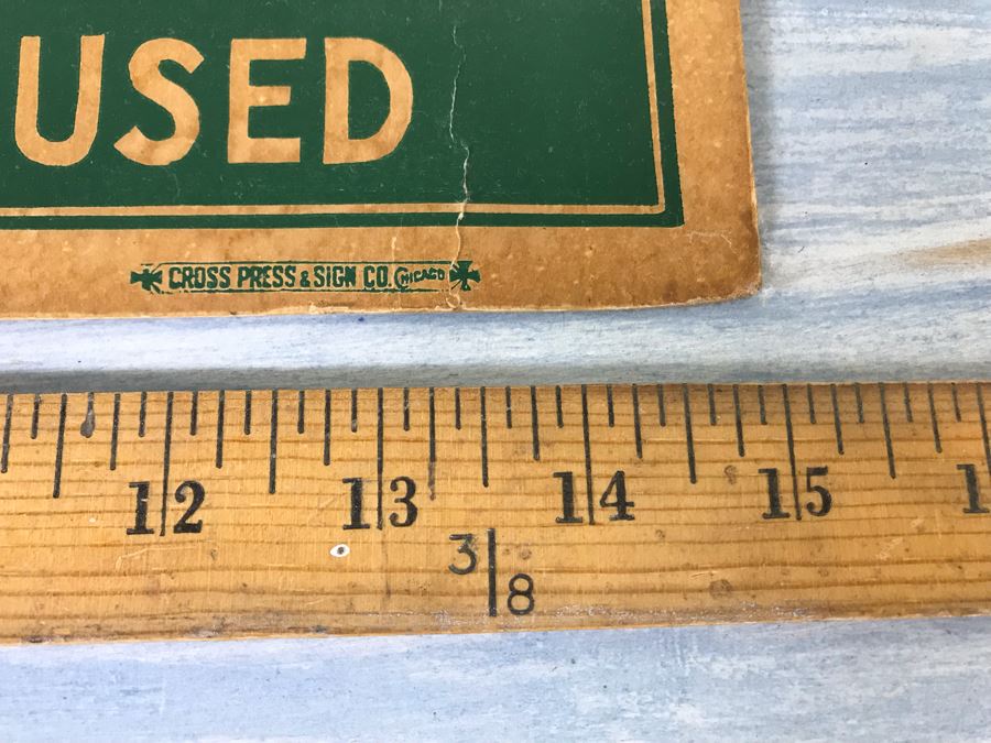 Hand Painted Country Folk Art Primitive Metal Washboard By Lisa Carpenter New Hampshire 1992 And Vintage Cardboard Adverising Sign Fairies Sweet-Scented Starch Makes Ironing Easy [Photo 14]