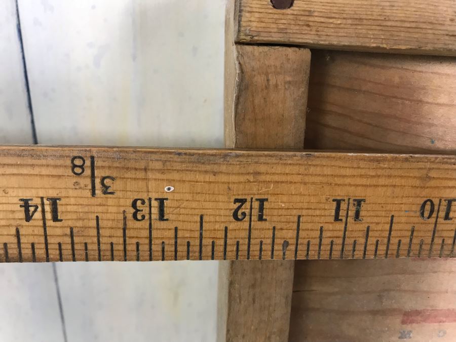 Hand Painted Country Folk Art Primitive Metal Washboard By Lisa Carpenter New Hampshire 1992 And Vintage Cardboard Adverising Sign Fairies Sweet-Scented Starch Makes Ironing Easy [Photo 16]