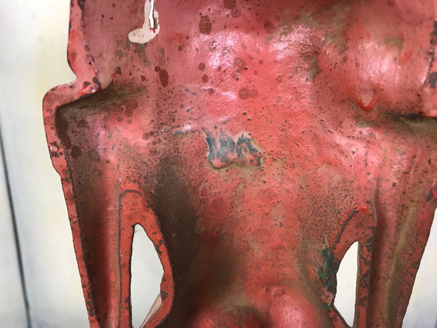 Antique Cast Iron Metal Soldier Door Stop 10.5'H [Photo 10]