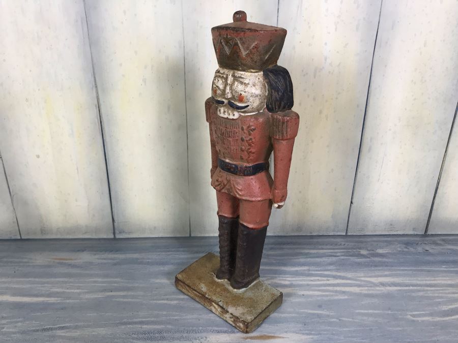 Antique Cast Iron Metal Soldier Door Stop 10.5'H [Photo 13]