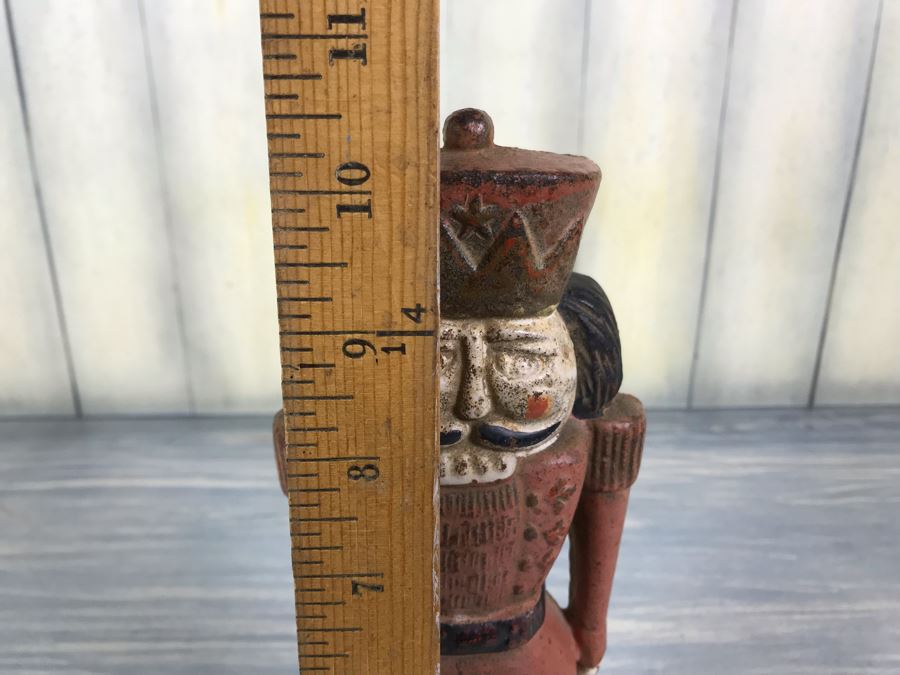Antique Cast Iron Metal Soldier Door Stop 10.5'H [Photo 15]