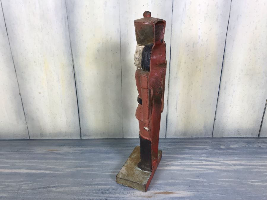 Antique Cast Iron Metal Soldier Door Stop 10.5'H [Photo 12]