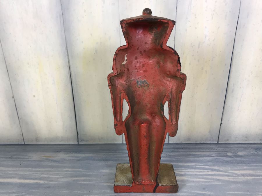 Antique Cast Iron Metal Soldier Door Stop 10.5'H [Photo 9]
