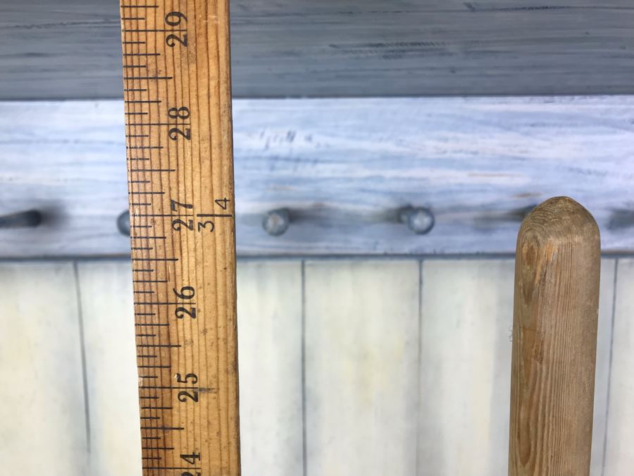 Antique Wooden Chicken Egg Carrying Case Box Cage With Handle 13'W X 15'H And Antique C.T. Childers Rapid Washer Laundry Clothes [Photo 4]